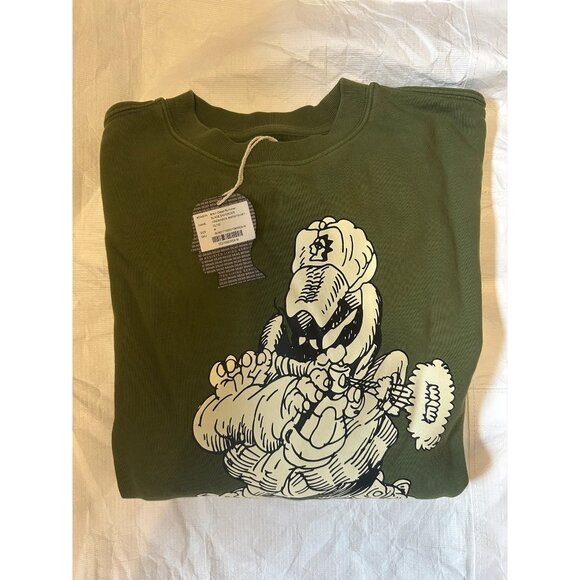NWT Brain Dead x Them Blade Enforcer Sweatshirt, Green, Size: Medium - Picture 5 of 8